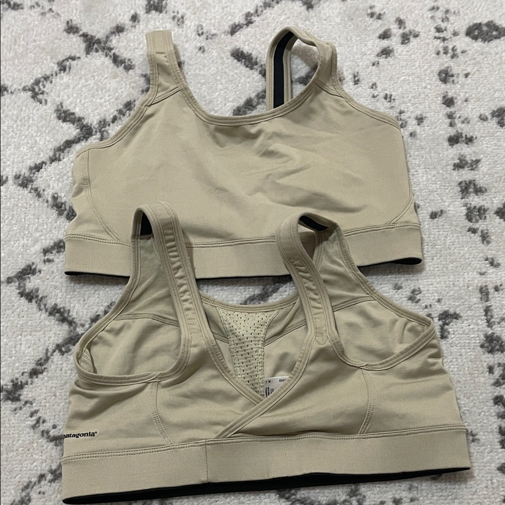 Patagonia Tan Sports Bra Duo